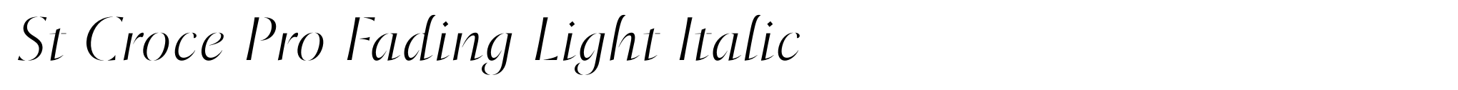 St Croce Pro Fading Light Italic image